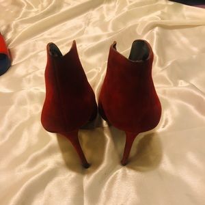 Burgundy stilettos